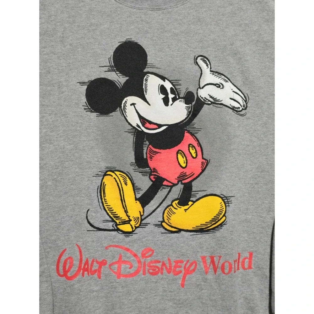 Vintage‎ Walt Disney World Mickey Mouse Crew Neck Sweatshirt Mens Large 90s